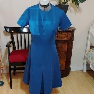 Elegant Blue Women's Dress